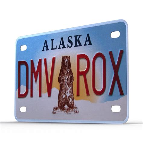 3d alaska license plate