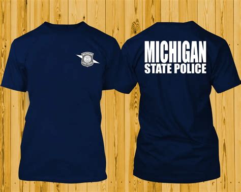 2019 Hot sale 100% cotton Fashion Police Michigan State Police ...