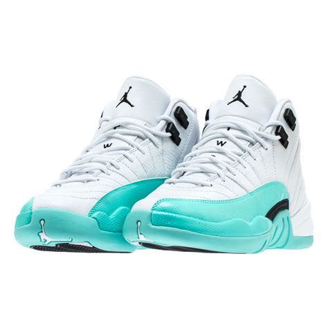 AIR JORDAN RETRO 12 GG WHITE:BLACK-LT AQUA 1 - WearTesters