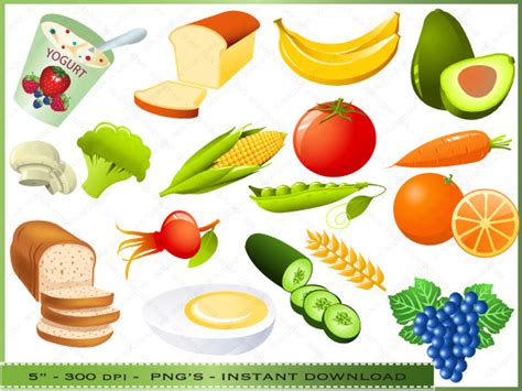 Healthy Foods For Kids Clipart - Cliparts.co