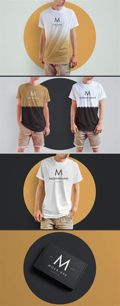 T-shirt and Packaging Mockup. Buy this stock template and explore ...