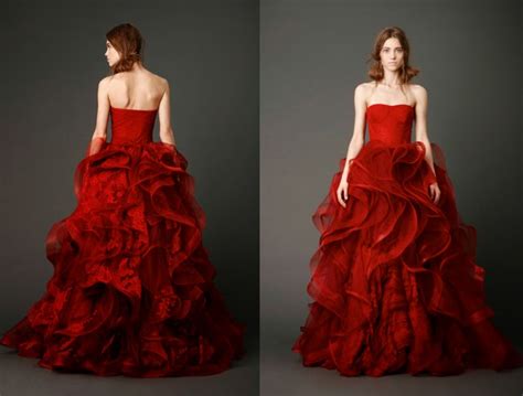 Brides on Weddings: Bloody Red Wedding Dresses From Elite Designers