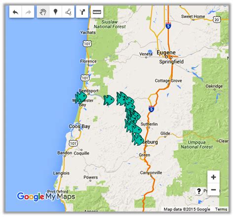 Umpqua River Fishing Access Map - The Lunkers Guide