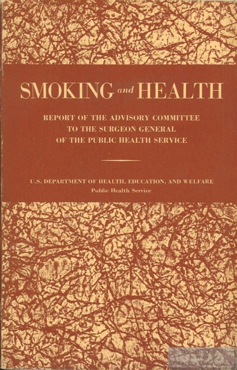 1964 Surgeon General’s Report – The Center for the Study of Tobacco and ...