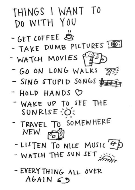 Things I Want to Do with You