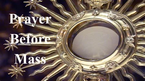 Prayer Before Mass - Simple Catholic Living