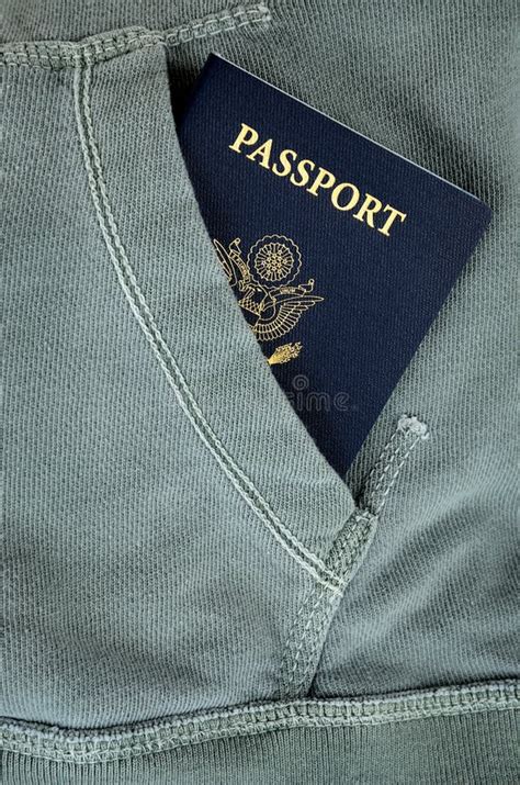 Passport in a Pocket of Shirt Stock Image - Image of fabric, body: 26761169