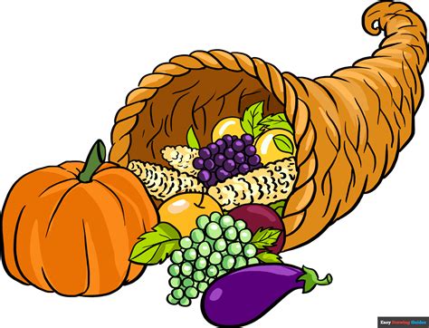 Cornucopia Fruit Clipart For Kids