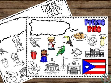 make learning about Puerto Rico for Kids easy with this free printable ...