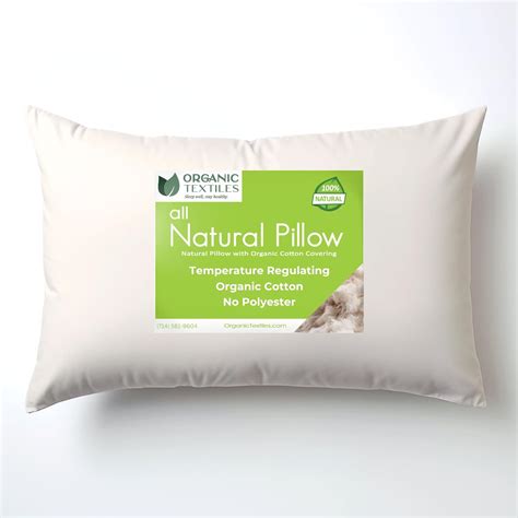 Amazon.com: OrganicTextiles Organic Cotton Pillow with Organic Cotton ...