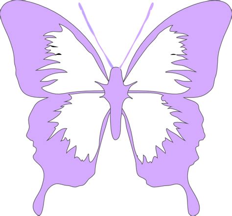 Light Purple Butterfly Clip Art at Clker.com - vector clip art online ...