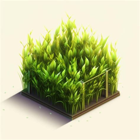 Premium Photo | A cartoon illustration of a field of grass.