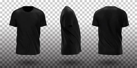 Black T Shirt Mockup Vectors & Illustrations for Free Download