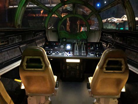 First Look Inside the Millennium Falcon: Smugglers Run Queue and Cockpit