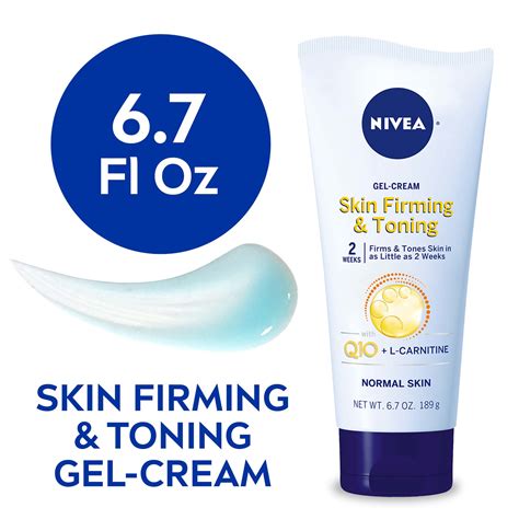 NIVEA Skin Firming and Toning Body Gel-Cream with Q10, 6.7 Oz Tube