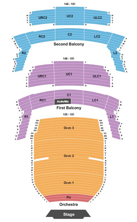 Bass Concert Hall Seating Chart & Seat Map