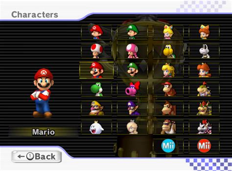 Mario Kart Wii Characters | Kart