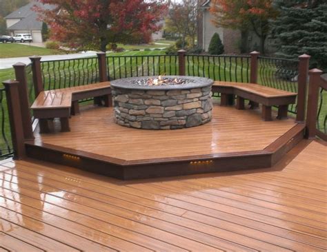 Más de 25 ideas increíbles sobre Deck with fire pit en Pinterest