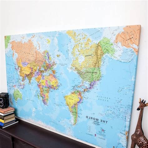 The Best Framed World Map Wall Art