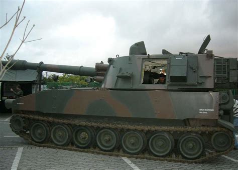 The M109 is an American 155 mm turreted self-propelled howitzer, first ...