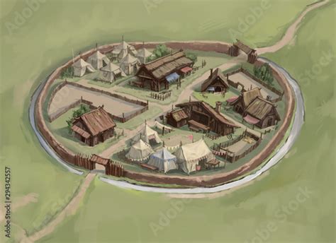 Medieval Village Layout