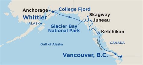 An Alaskan Cruise: Alaska Cruise Map