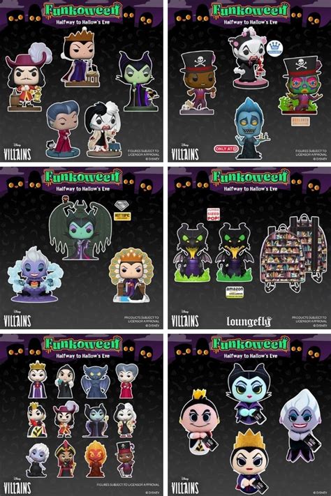 Funkoween 2021 and 2022 - Disney Villains Funko Pops