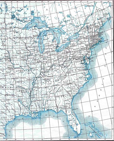 Maps: United States Map Longitude Latitude