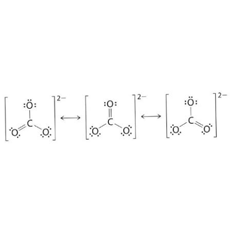 Draw the resonating structure of carbonate ion. | Homework.Study.com