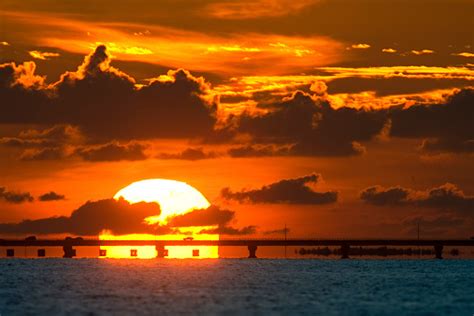 Sanibel Causeway Sunset Stock Photo - Download Image Now - iStock