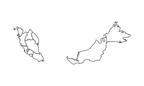 Doodle Map of Malaysia With States 2550888 Vector Art at Vecteezy