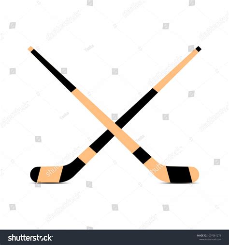 Crossed Hockey Sticks Vector at Vectorified.com | Collection of Crossed ...