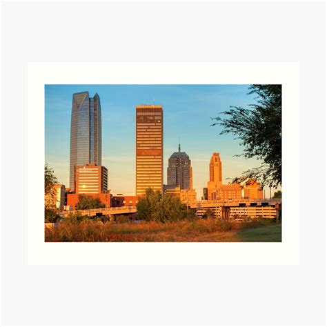 "Oklahoma City Skyline Morning" Art Print by enjoysshooting | Redbubble