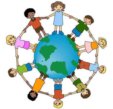 Free Clipart Of Children Holding Hands Around The Globe - ClipArt Best