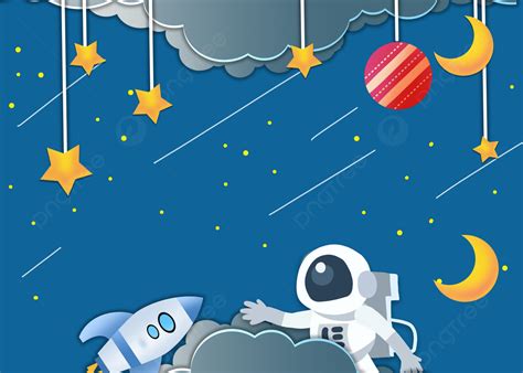 Cartoon Space Astronaut Background, Wallpaper, Cartoon Astronauts ...