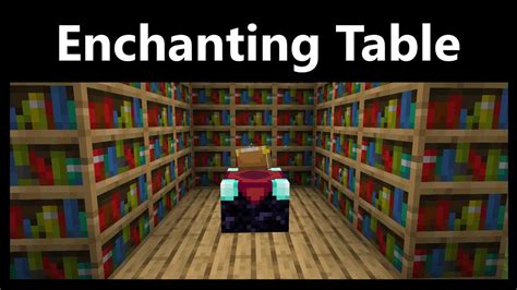 How To Make An Full Power Enchanting Table Minecraft - YouTube