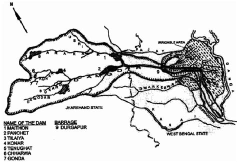 Map of Damodar River basin | Download Scientific Diagram