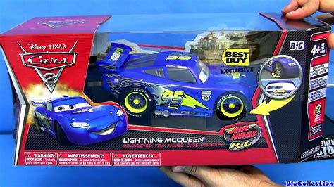 Disney Cars Lightning McQueen Blue Simple Function Remote Control RC ...