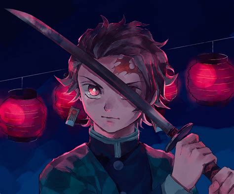 Tanjiro Kamado: Demon Slayer HD Wallpaper by プリコ