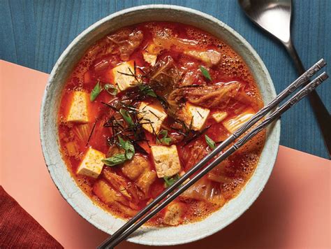 Korean Kimchi Stew with Pork Belly and Tofu (Kimchi-jjigae) Recipe ...