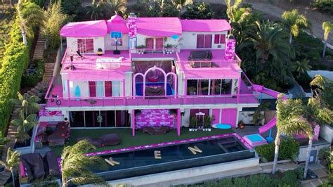 Barbie's Real-Life Malibu Dreamhouse Gets Bright Pink Paint Job