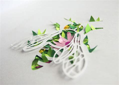 Cut Paper Art: Animals on Behance