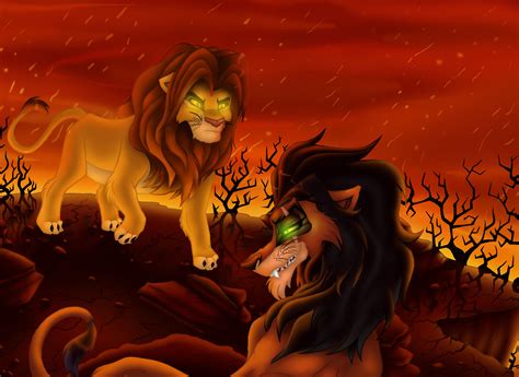 Simba vs. Scar by AlzMarioWolfe on DeviantArt