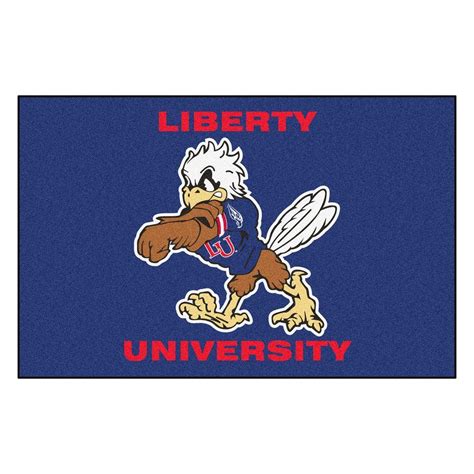 FANMATS NCAA Liberty University Sparky Logo Blue 1 ft. 7 in. x 2 ft. 6 ...