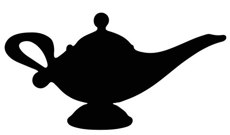 Genie Lamp Silhouette at GetDrawings | Free download