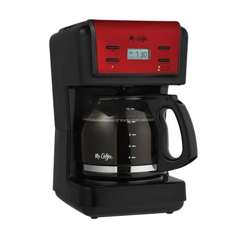 Mr. Coffee 12 Cup Programmable Red Coffee Maker - Walmart.com - Walmart.com