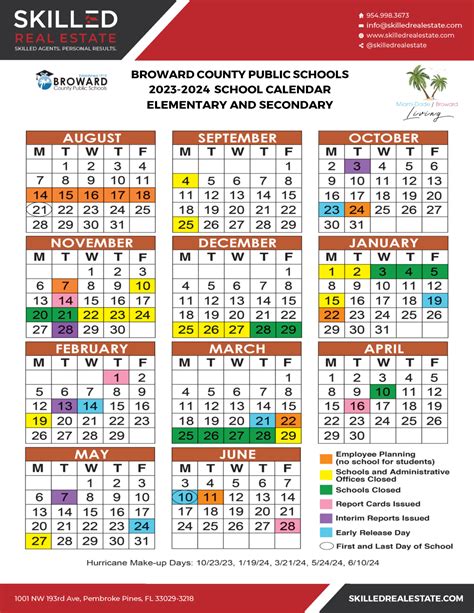 2023-2024 Broward School Calendar » Miami-Dade / Broward Living