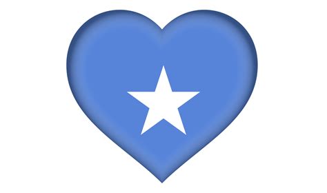 Somalia flag icon in the form of a heart 13471319 PNG