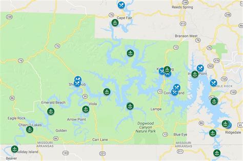 table rock lake map with mile markers | Brokeasshome.com