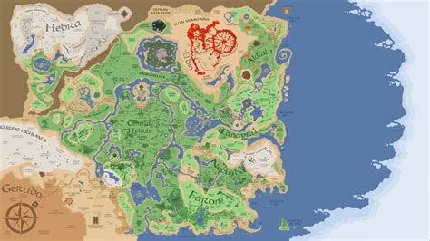 Legend of zelda breath of the wild map - berlindalong